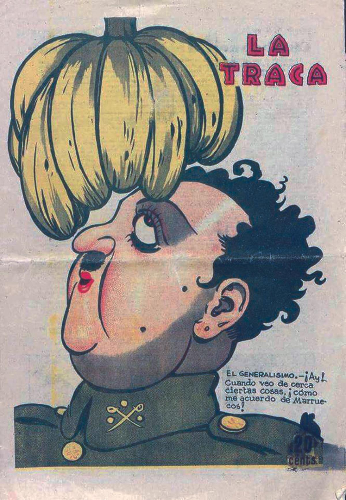 Una de las portadas de "La traca"