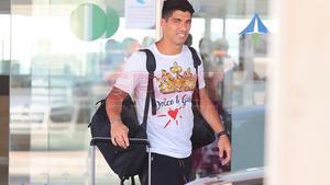 Luis Suárez ya está en Barcelona después de haber finalizado sus vacaciones familiares en el Caribe