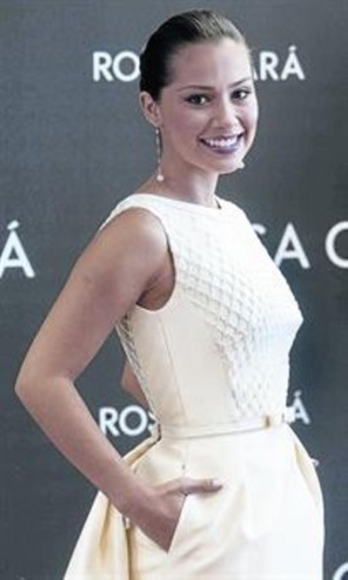 Gabriella Lenzi, ’amiga’ del crac brasiler, ahir, a Barcelona.