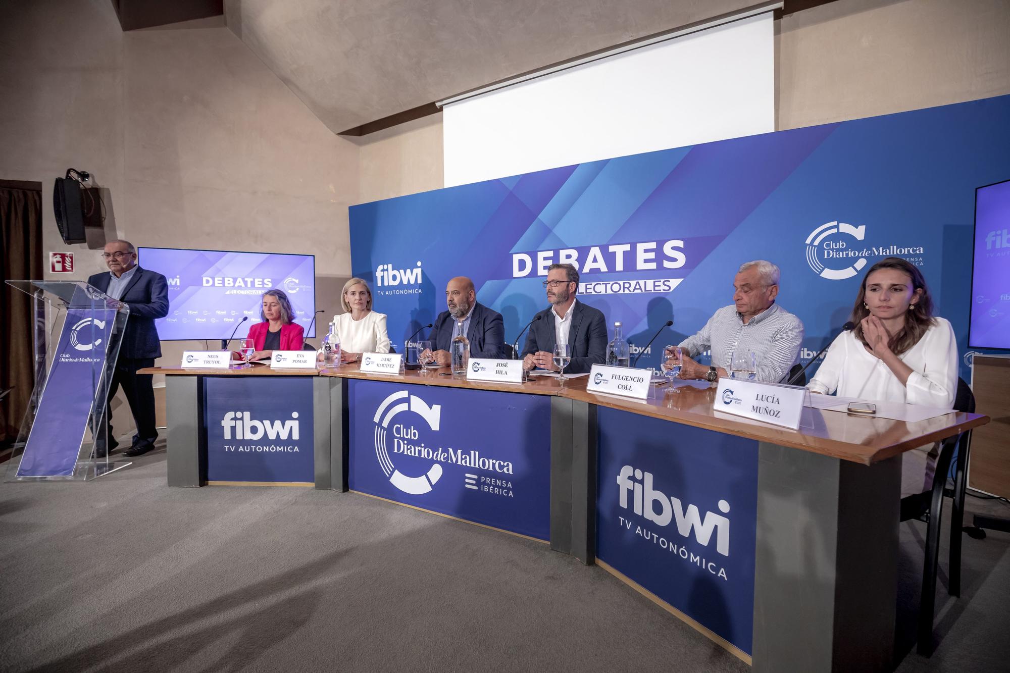 Debate electoral entre los candidatos al ayuntamiento de Palma