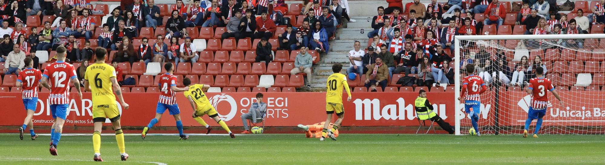 En imágenes: Así fue el partido entre Sporting y Mirandés en El Molinón