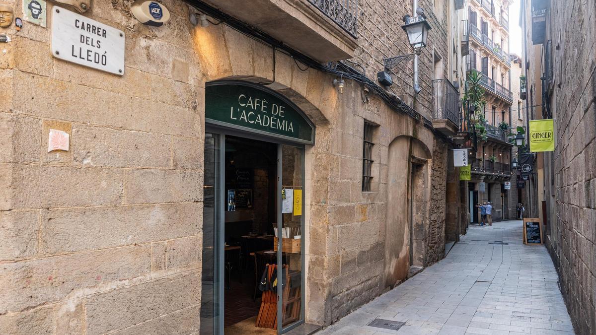 La entrada del Café de l'Acadèmia.