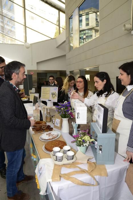 Estudiantes de ciclos formativos presentan sus proyectos de emprendimiento en el Fórum. Apuestan por el medio ambiente, el reciclaje y las nuevas tecnologías.