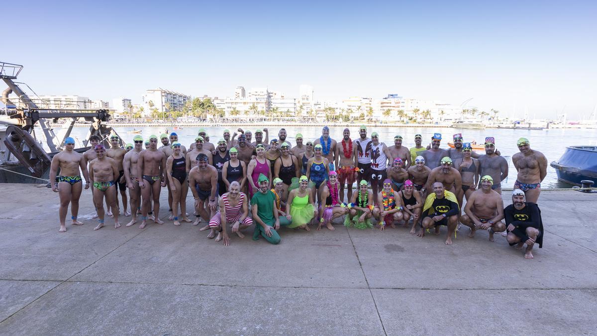 Todos los participantes en la prueba antes de tomar la salida