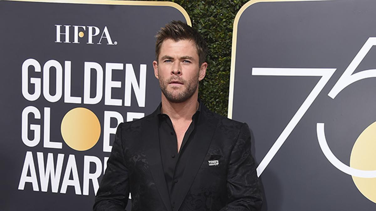 Chris Hemsworth en los Globos de Oro 2018