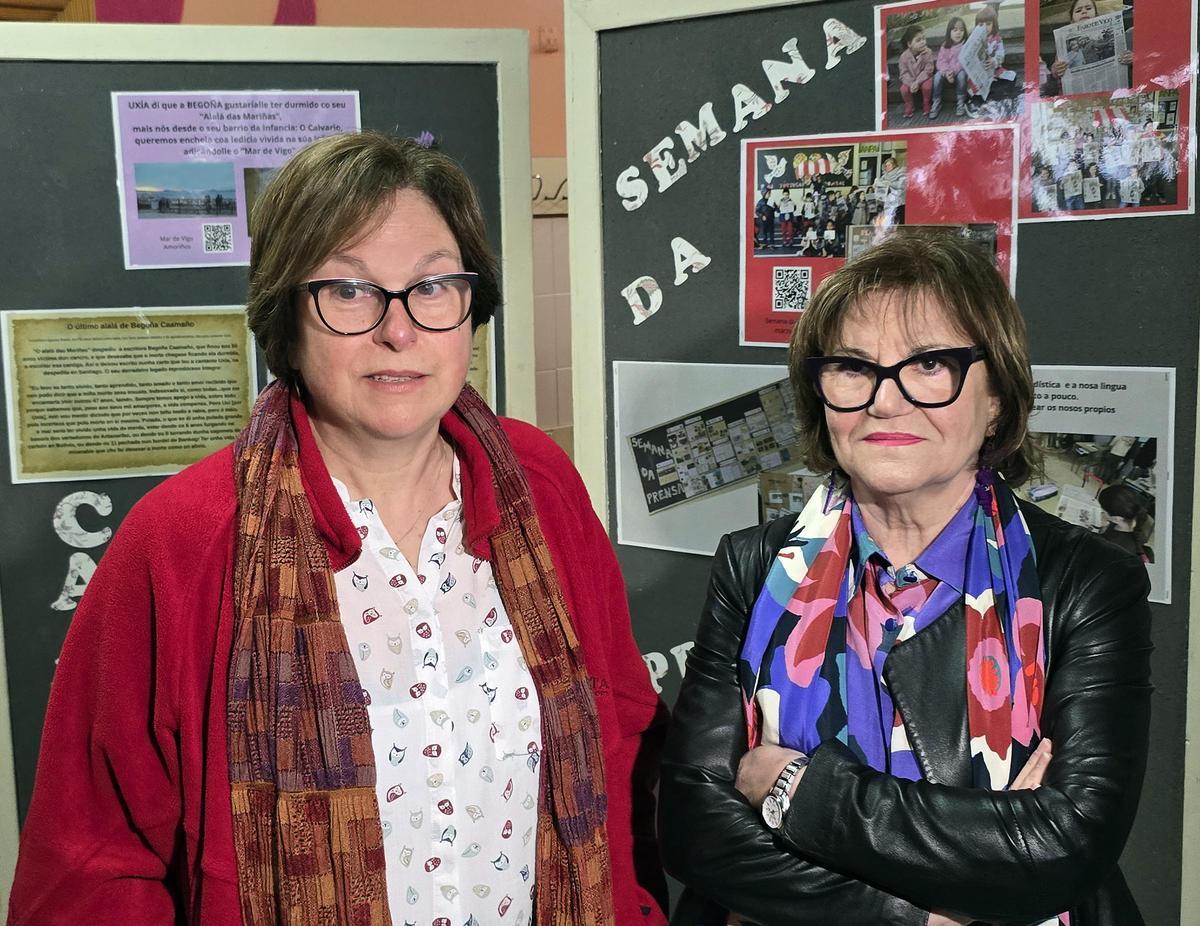 A homenaxe do cole O Pombal de Vigo a Begoña Caamaño na Primavera das Letras