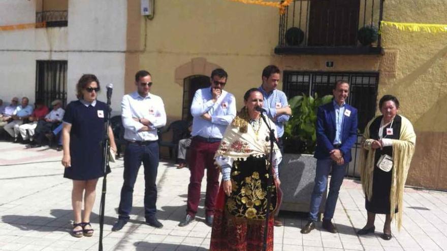 Intervención de la integrante de una de las asociaciones.