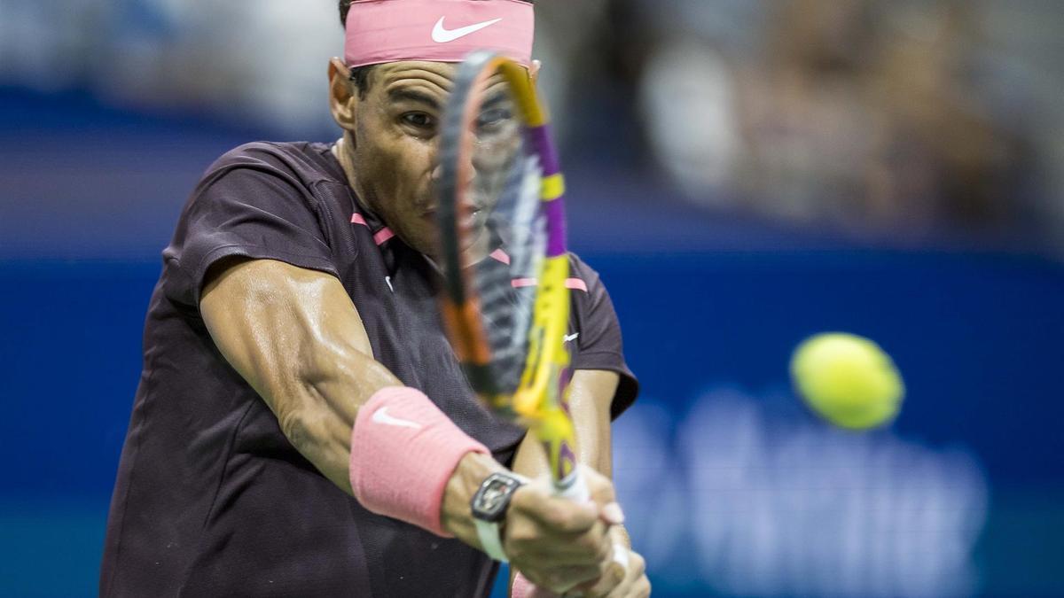 Rafa Nadal, ante Rinky Hijikata en el Abierto de EEUU.