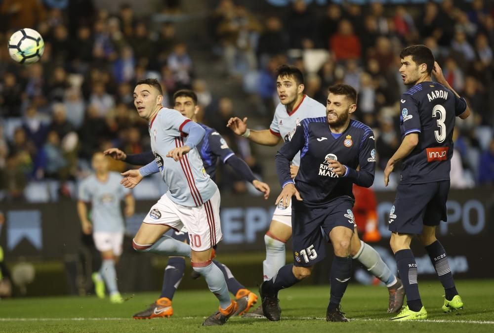 Las mejores fotos del empate entre el Celta y el Espanyol en la jornada 23 en Balaídos.