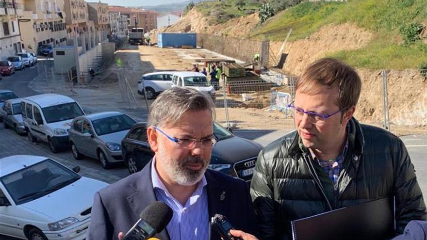 Las obras del aparcamiento de Velázquez, en Plasencia, terminarán en otoño