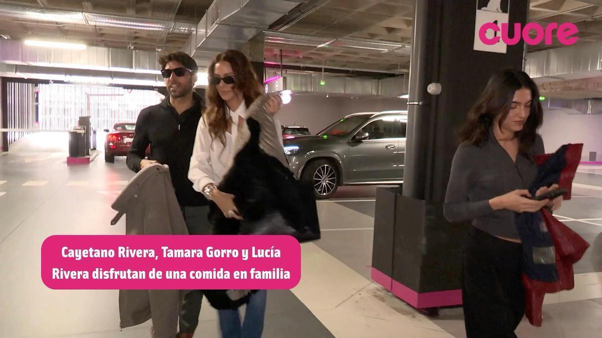 Tamara Gorro, de comida familiar con Cayetano Rivera y su hija, Lucía Rivera