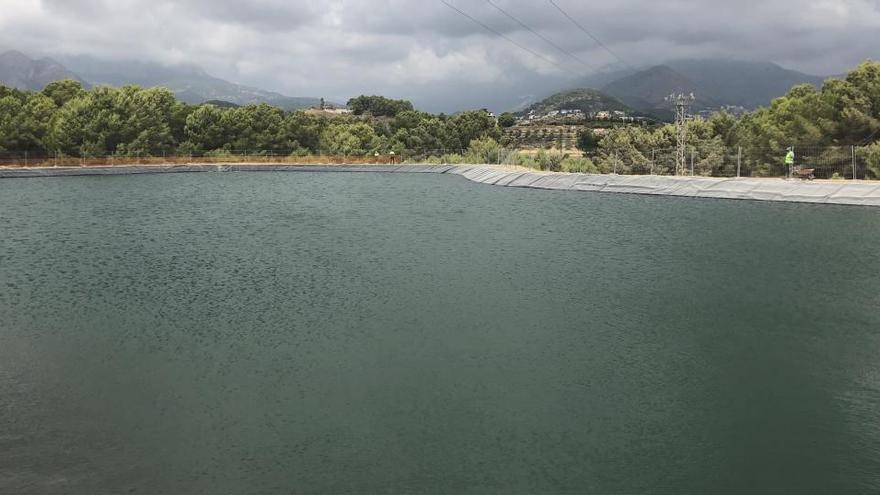 Una nueva balsa de riego en La Nucía dará servicio a la Marina Baixa