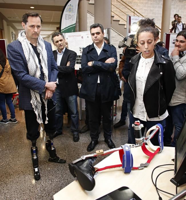 Hugh Herr visita la Escuela Politécnica de Gijón