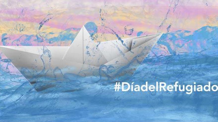 Oviedo celebra el Día del Refugiado con barcos de papel en la Escandalera