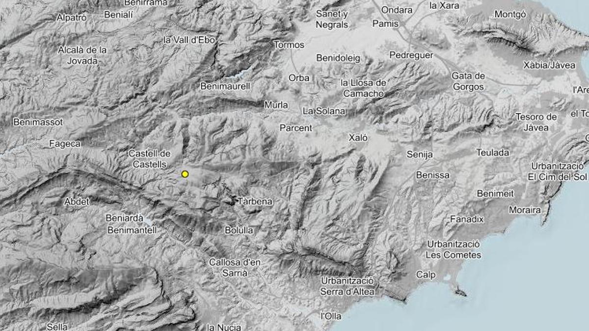 Epicentro del seísmo