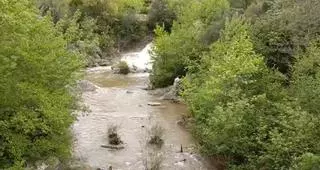 VÍDEO | Aquest és l'estat del riu la Muga després de les pluges dels darrers dies