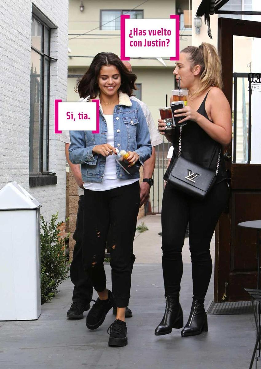 Selena Gomez y una amiga salen a tomar un café