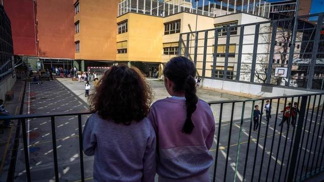 Hora de l’esbarjo en una escola catalana el curs passat.