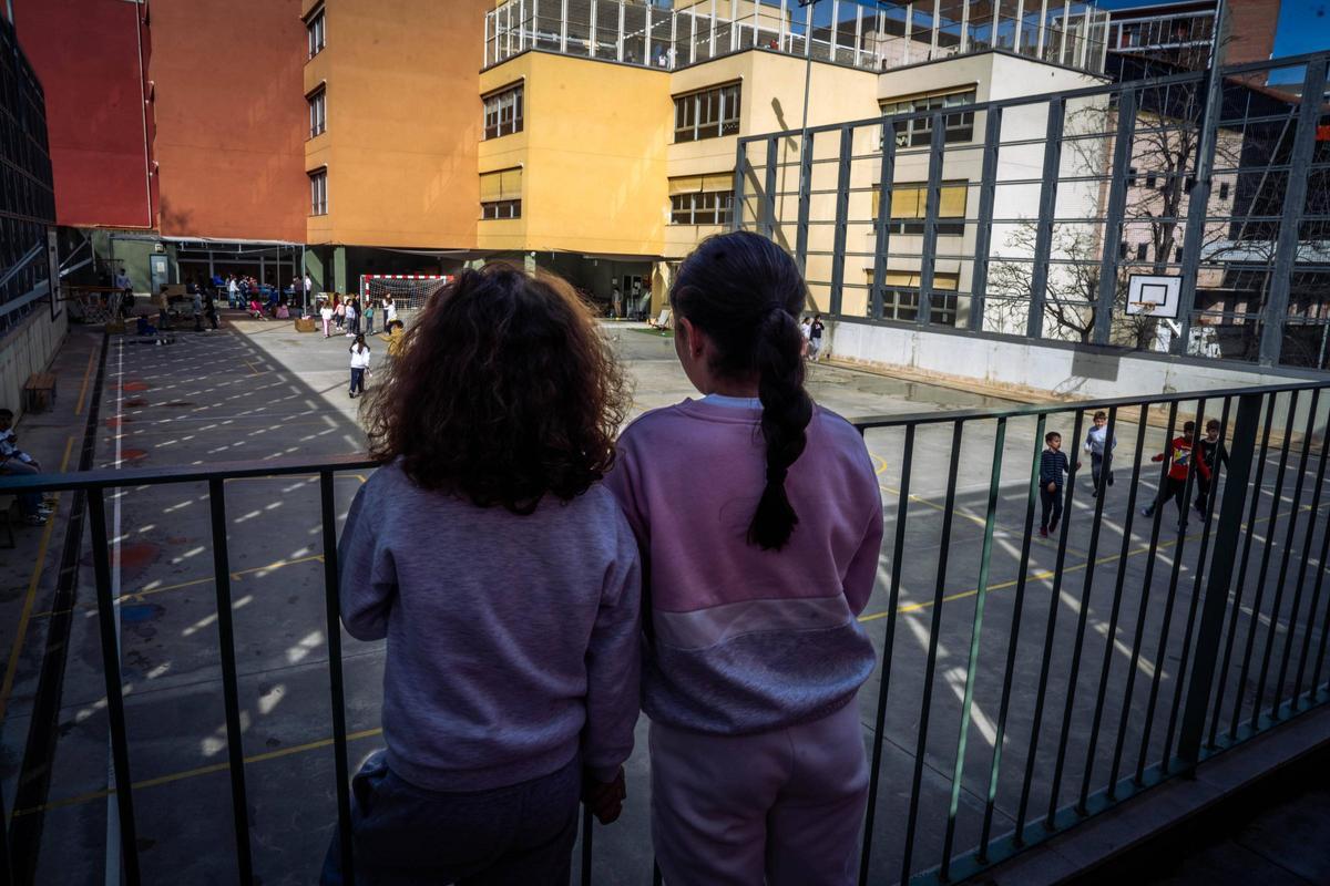 Hora del recreo en una escuela catalana el curso pasado.
