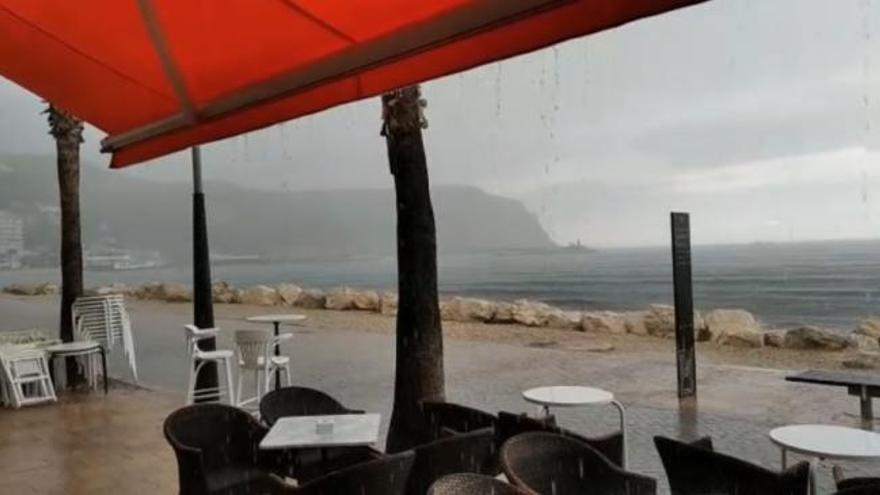 Tormenta en el Puerto de Xàbia