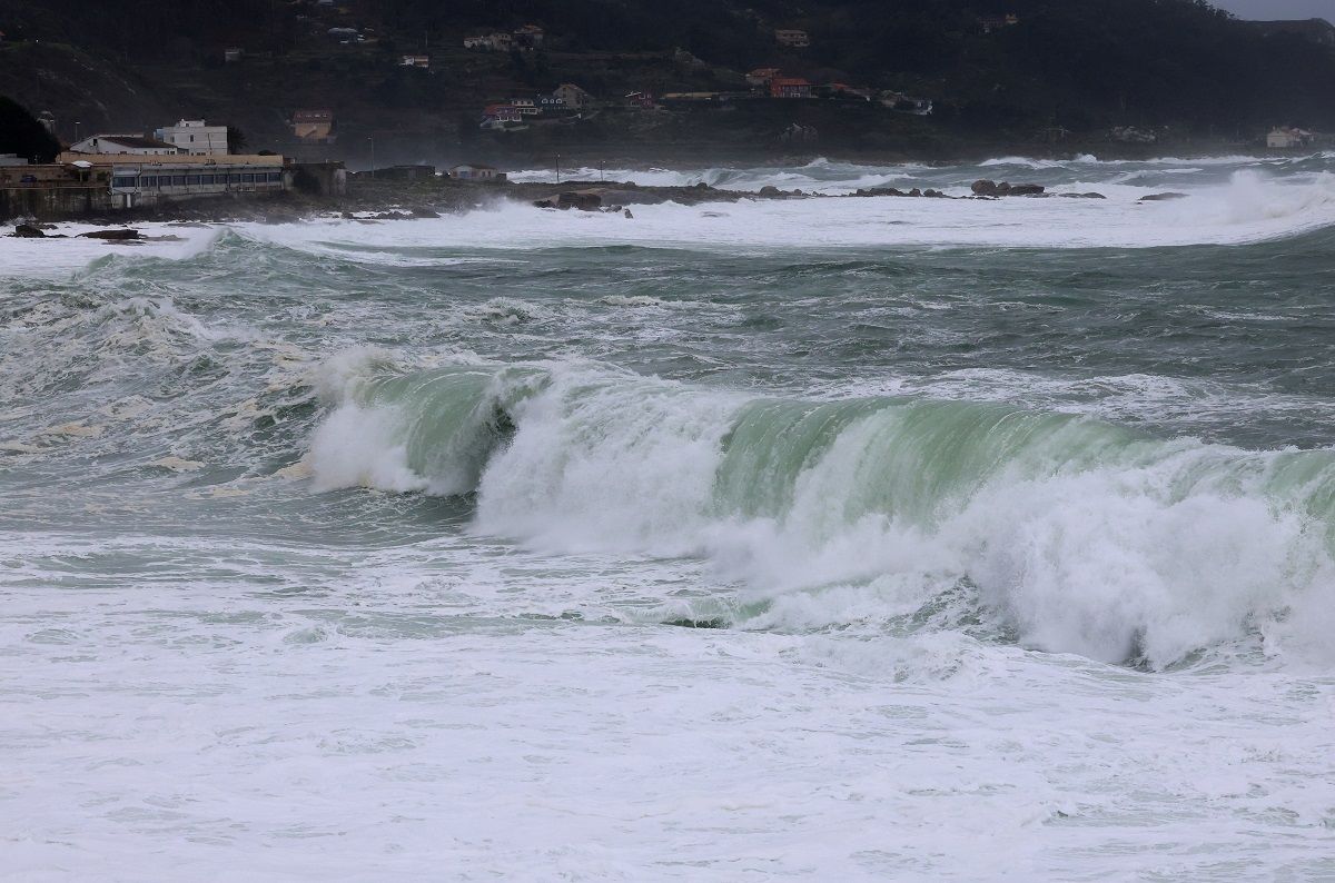 Efectos del temporal en Baiona