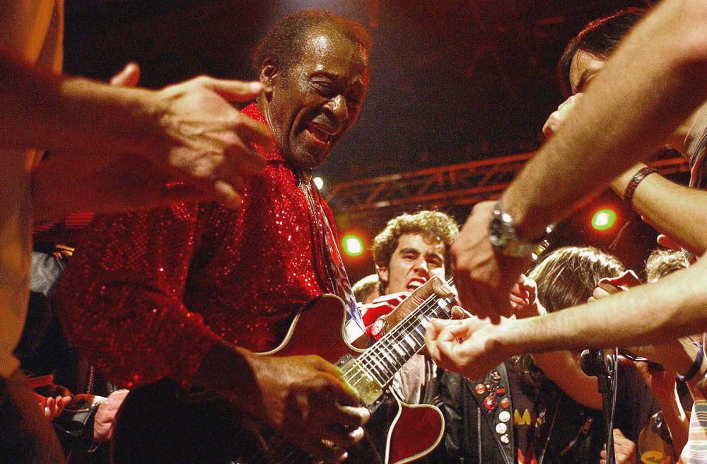 Chuck Berry en el Palacio de Congresos de Granada.