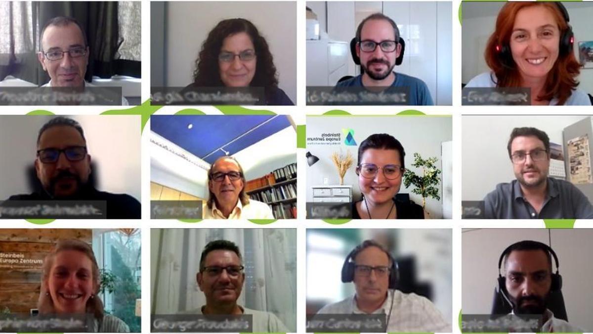 Socios del proyecto europeo MOST-H2 durante una reunión virtual de trabajo.