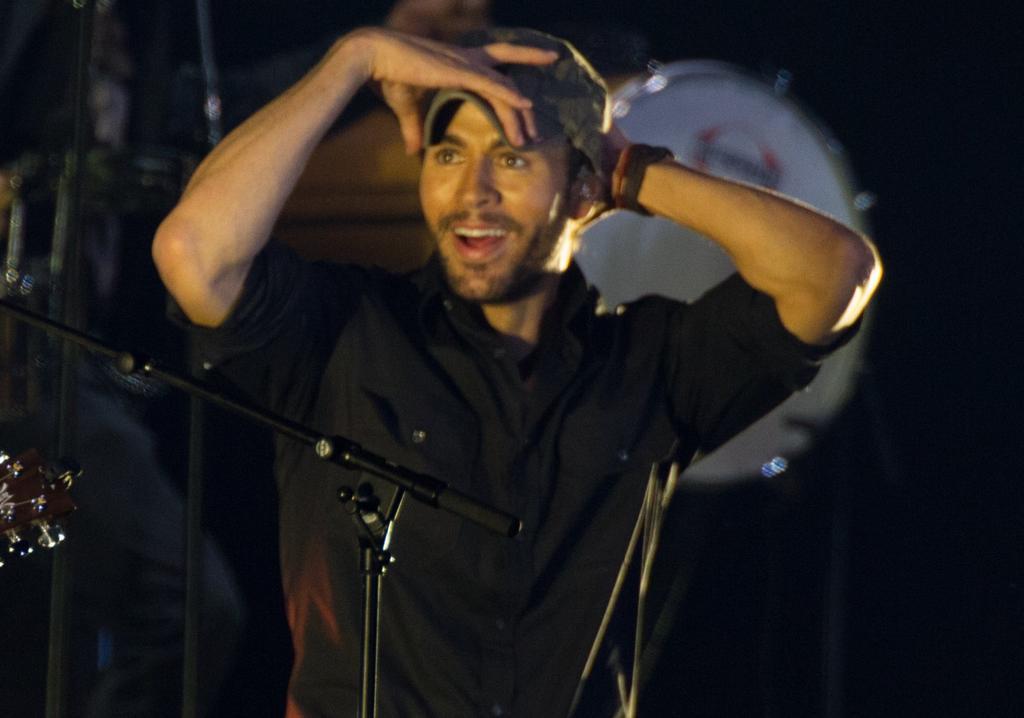 Enrique Iglesias en su concierto de Santander