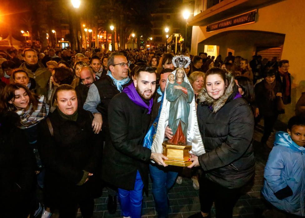 Benidorm celebra la procesión de El Alba de la Virgen del Sufragio