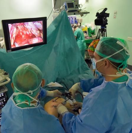 25-10-2018 LAS PALMAS DE GRAN CANARIA. Cirugía pancreática laparoscópica en el hospital Doctor Negrín. Fotógrafo: ANDRES CRUZ  | 25/10/2018 | Fotógrafo: Andrés Cruz
