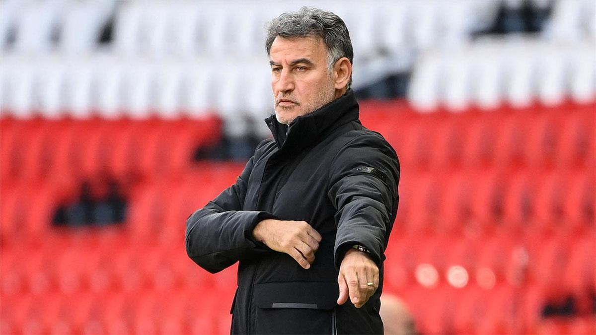 Cristophe Galtier, durante su etapa como entrenador del Lille