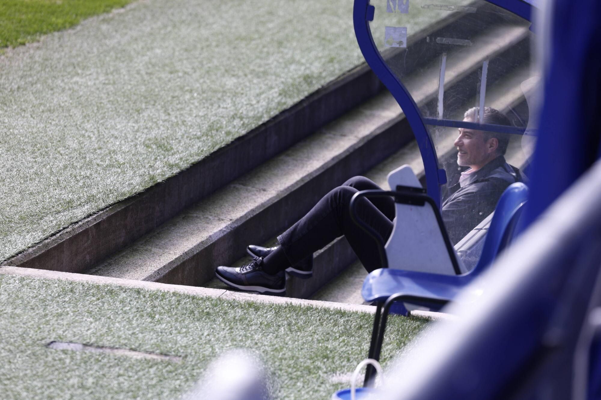 Primer entrenamiento de Paunovic en el Real Oviedo