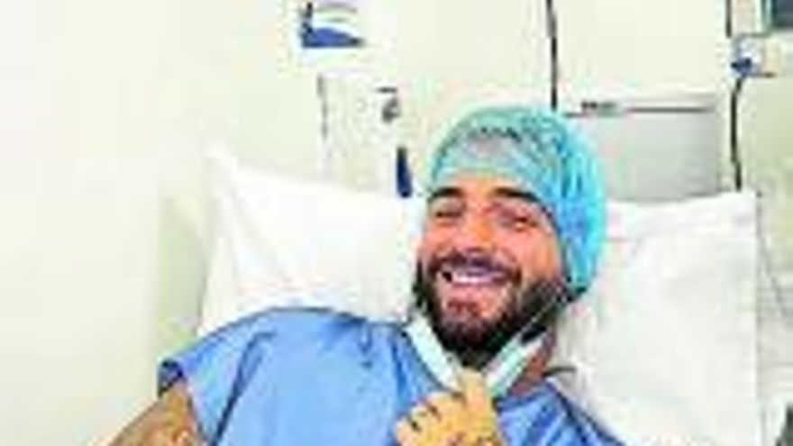 Maluma, en el hospital.  |