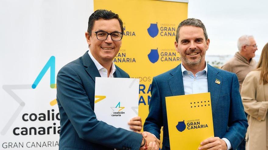 Coalición Canaria y Unidos por Gran Canaria firman una alianza histórica para reforzar el nacionalismo en la isla