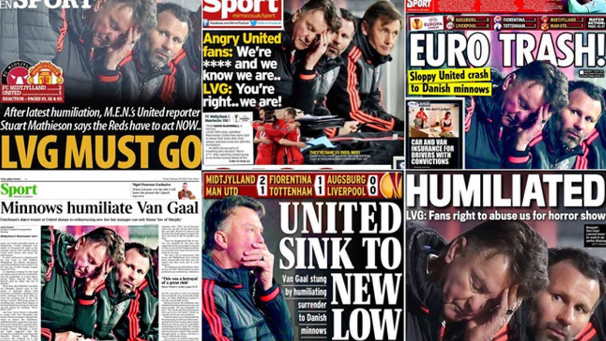 Van Gaal, criticado por la prensa inglesa