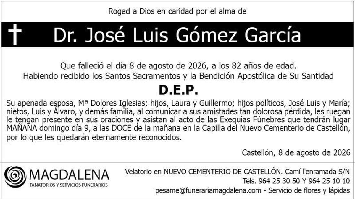 Dr. José Luis Gómez García