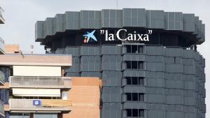 Vista de la sede de CaixaBank en la avenida Diagonal de Barcelona.