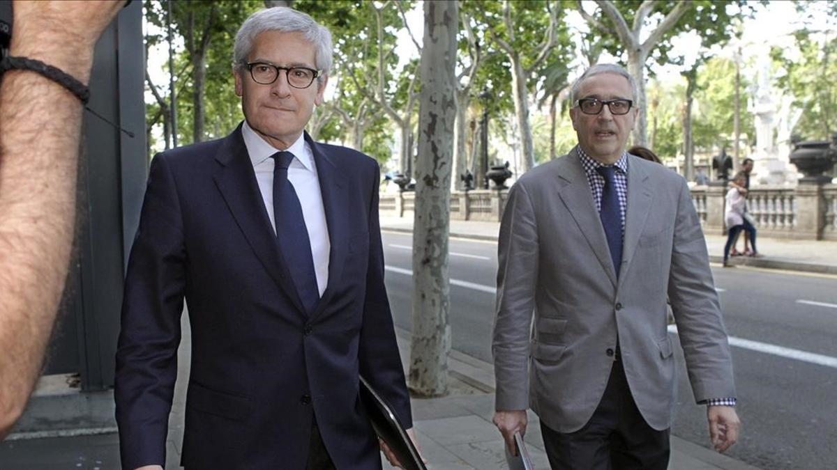 Sergi Alsina acude a declarar a la Audiencia de Barcelona por el 'caso ITV', en junio del 2013