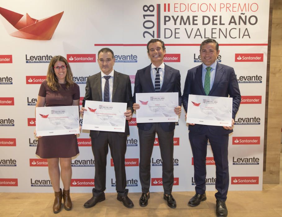 Premios Santander a la Pyme del Año de València 2018 junto a la Cámara de Comercio y en colaboración con Levante-EMV