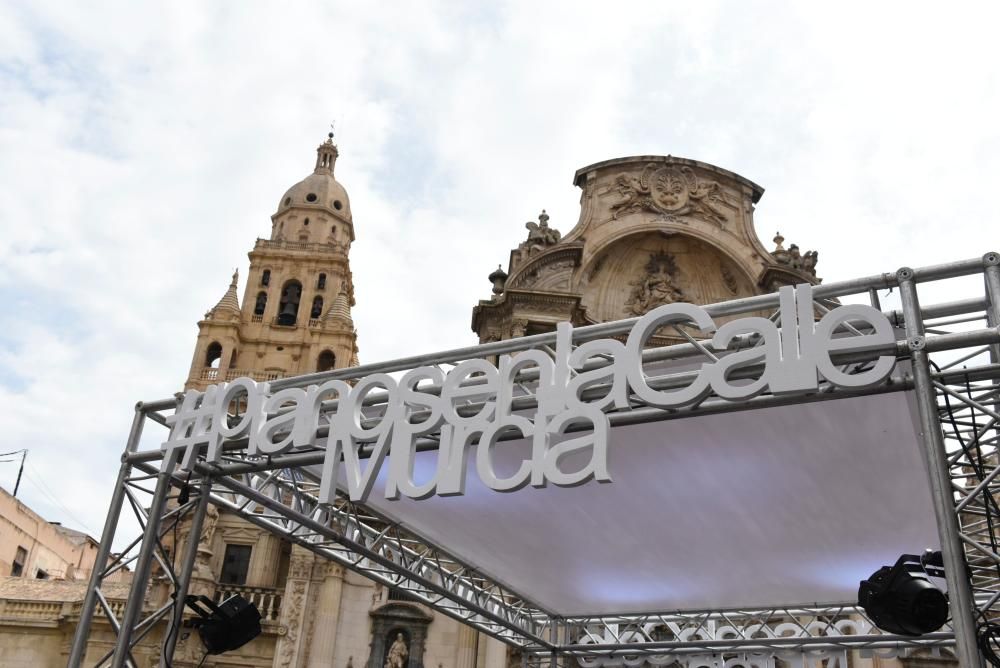 Pianos en las calles de Murcia