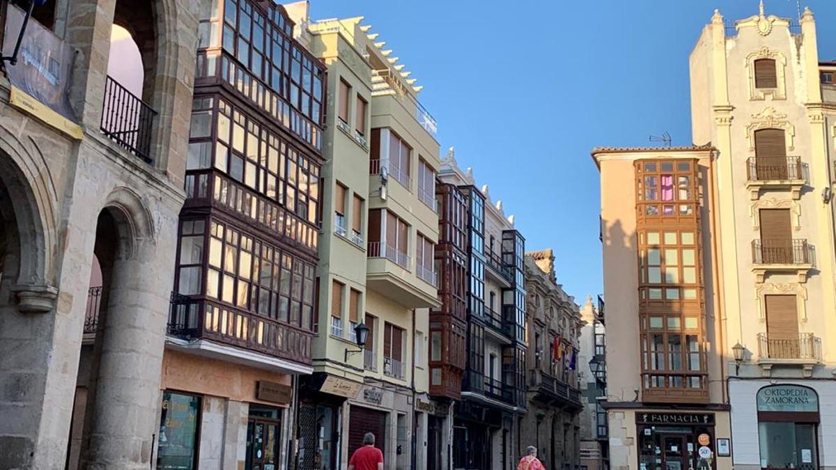 La plaza Mayor de Zamora
