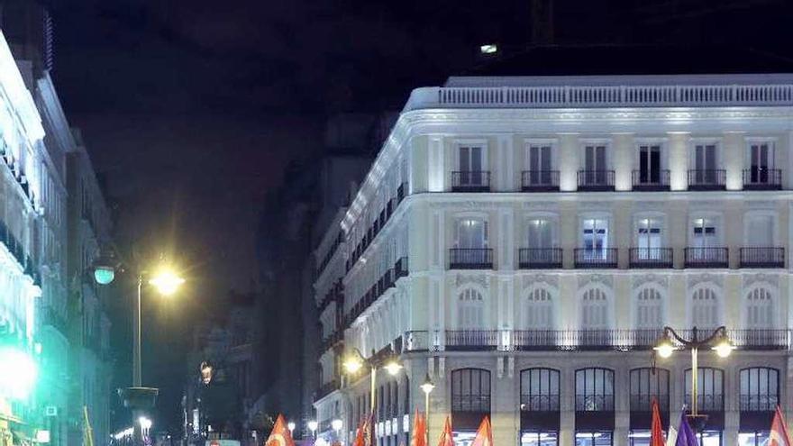 Protesta en Madrid por la liberación de los &#039;exconsellers&#039;. // Efe