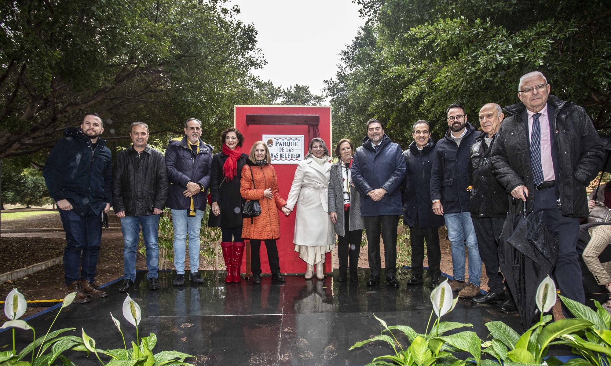 Inauguración del parque Damas del Fuego