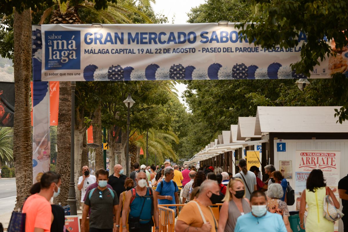 Inauguración del Gran Mercado Sabor a Málaga en el Parque