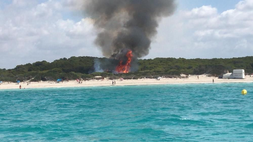 Feueralarm am Traumstrand von Mallorca