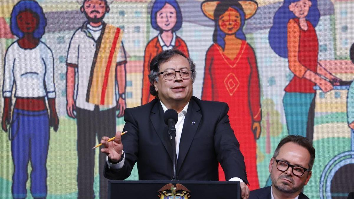 El presidente de Colombia, Gustavo Petro, este jueves en Bogotá.