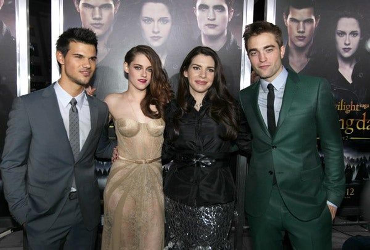 Taylor Lautner, Kristen Stewart, Stephenie Meyer y Robert Pattinson