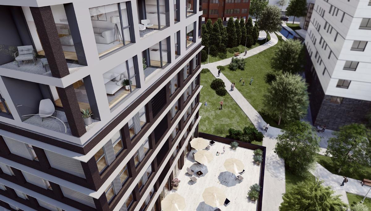Así será «Alto de Bouzas», el primer rascacielos de este barrio de Vigo Así será «Alto de Bouzas», el primer rascacielos de este barrio de Vigo