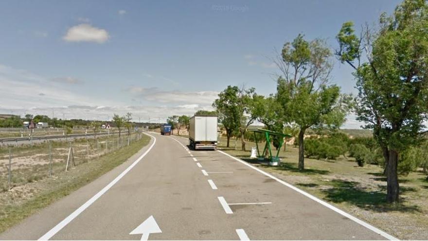 El área de descanso de la Autovía de Navarra ubicada a la altura de Murchante.