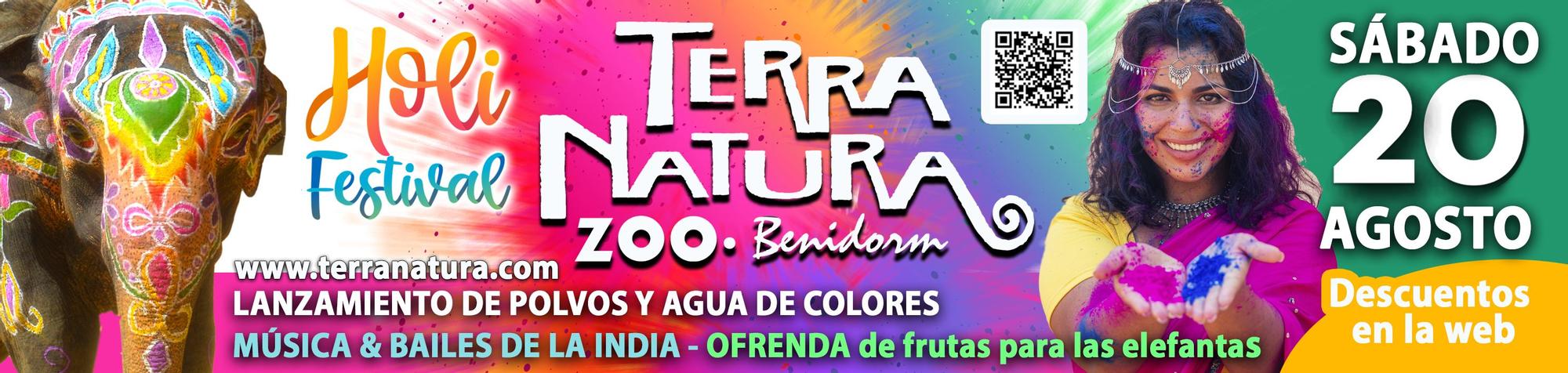 Descuento entradas Terra Natura Benidorm para el Holi Festival